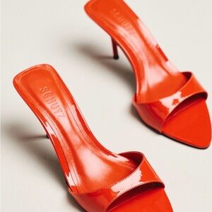 SCHUTZ Women's Bold Orange Day Heels